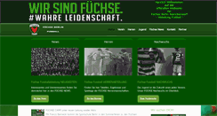 Desktop Screenshot of fuechse-fussball.de
